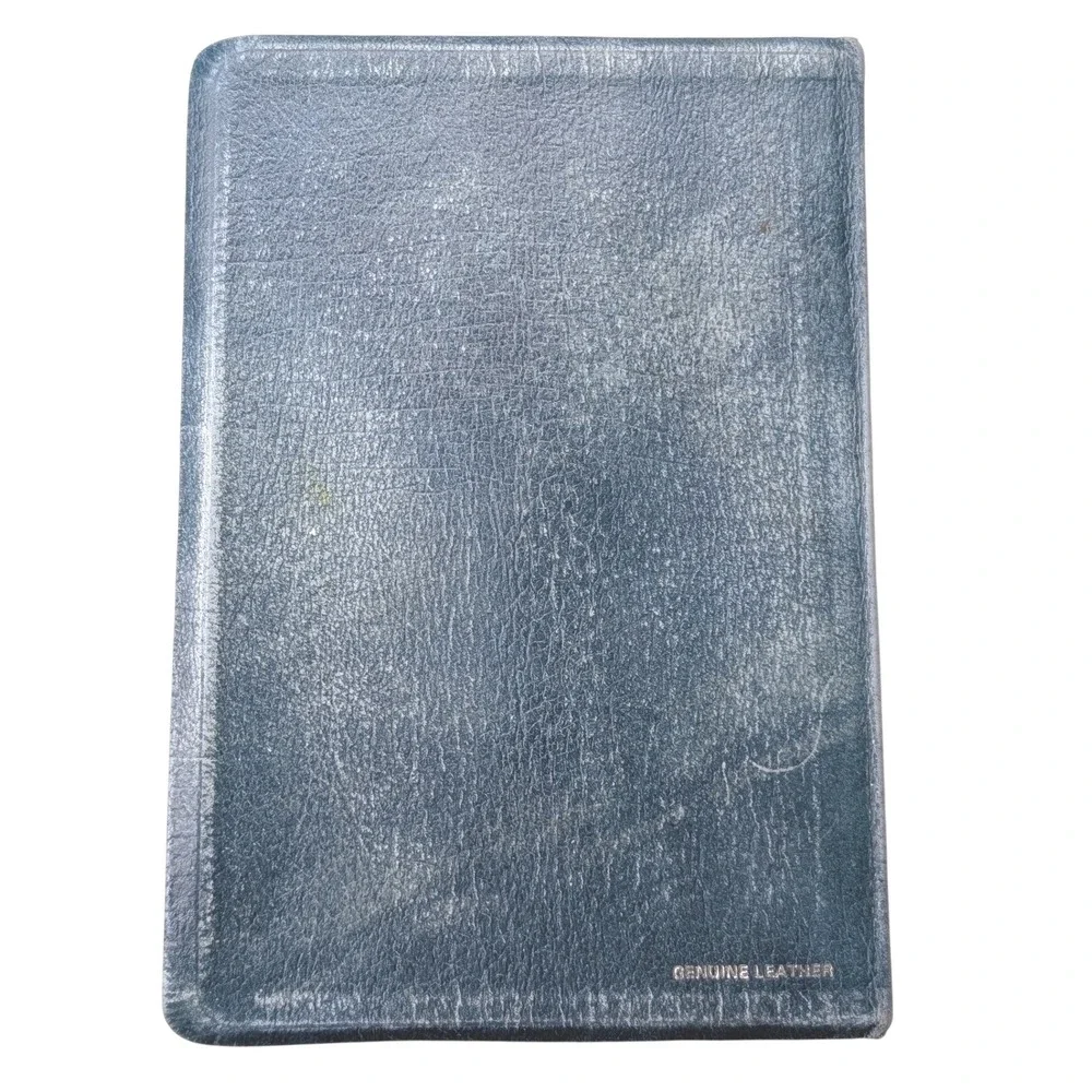 Thru the Bible Radio Network KJV Holy Bible Giant Print Reference Blue Leather